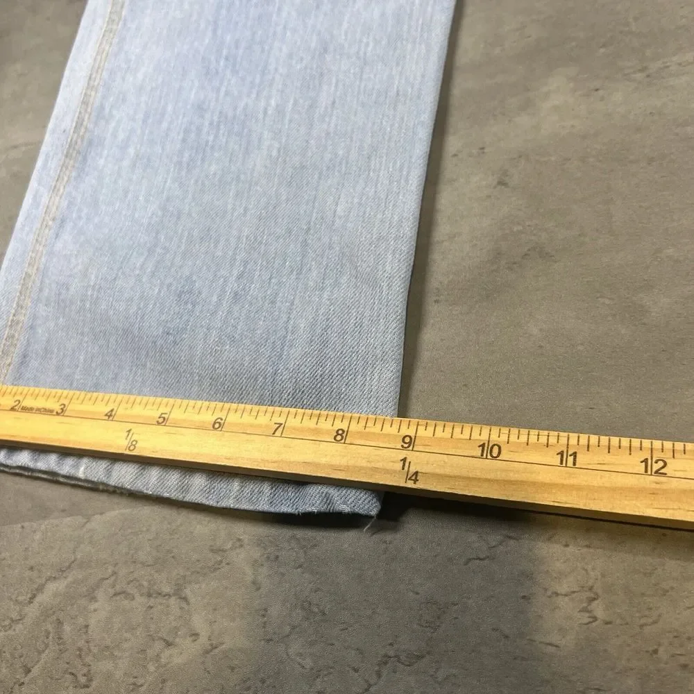 True Vintage Buddys‎ Jean Men 32x30 Blue Denim Light Wash Faded Tripe Stitch
